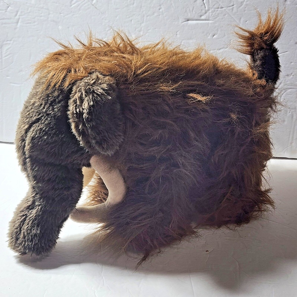 Build a Bear Woolly Mammoth Brown Fuzzy Shaggy 2016 Plush 13" L x 9" H